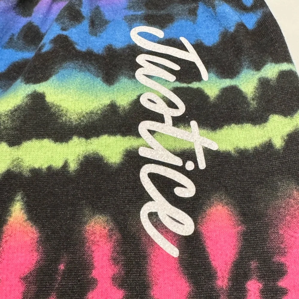 Justice Girls Everyday Faves Fleece Joggers tie-dye Size 12/14 GUC